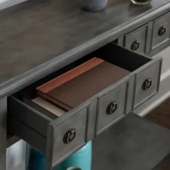 Kirkland's Home Wooden Console Table With Double Drawers- Console Tables