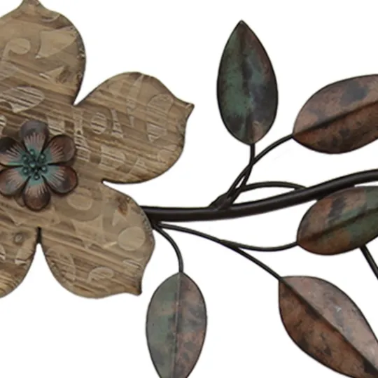 Kirkland's Home Wooden Floral Over Door Plaque- Wall Plaques