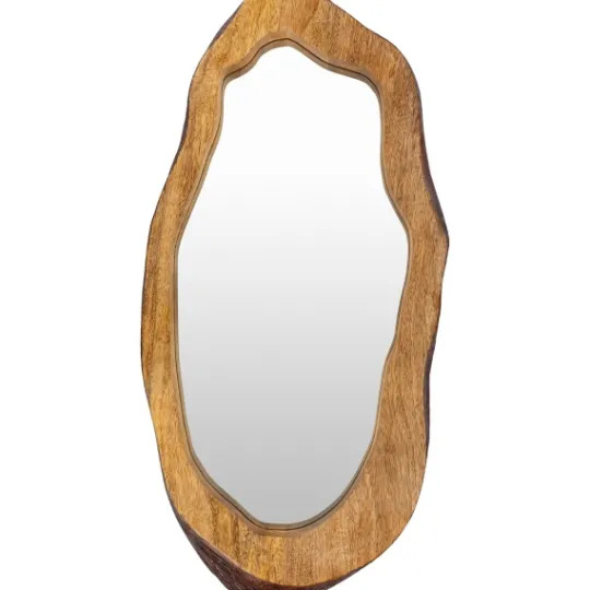 Kirkland's Home Wooden Live Edge Framed Wall Mirror- Decorative Mirrors