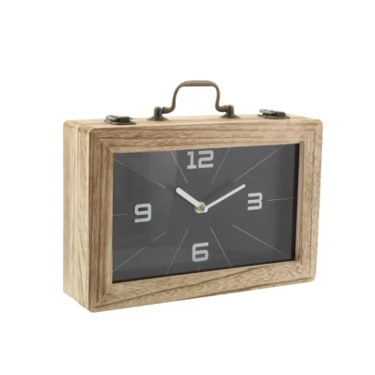 Kirkland's Home Wooden Novelty Briefcase Clock- Decorative Accents