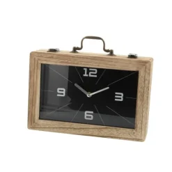 Kirkland's Home Wooden Novelty Briefcase Clock- Decorative Accents