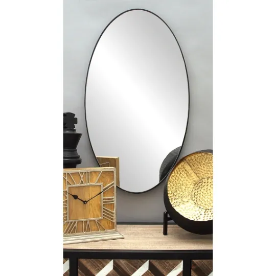 Kirkland's Home Wooden Oval Frame Wall Mirror- Decorative Mirrors