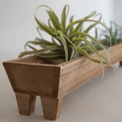 Kirkland's Home Wooden Trough Long Tray- Decorative Trays