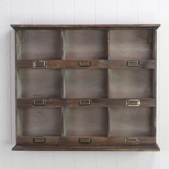 Kirkland's Home Wooden Wall Cubby- Shelves