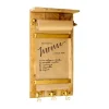 Kirkland's Home Wooden Wall Note Roll With Hooks- Wall Storage