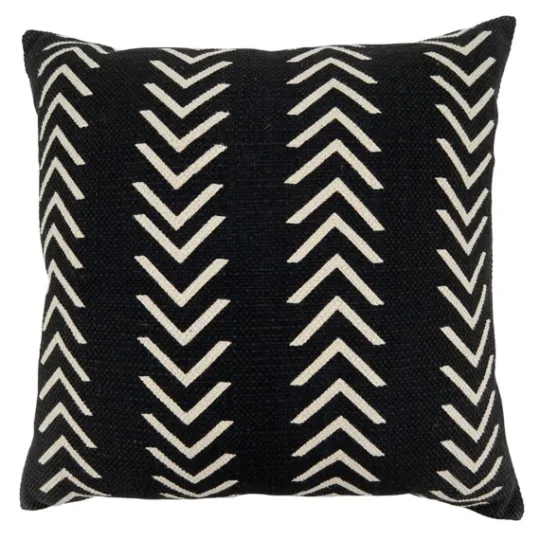 Kirkland's Home Woven Black And White Chevron Throw Pillow- Pillows