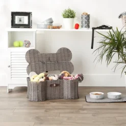 Kirkland's Home Woven Bone Shaped Basket, 21 In.- Baskets & Boxes