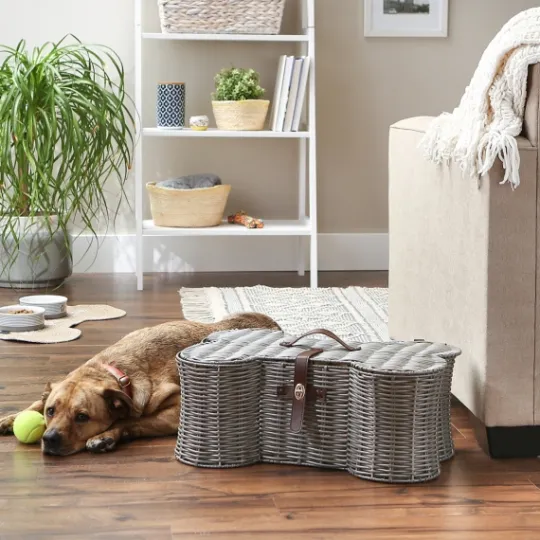 Kirkland's Home Woven Bone Shaped Basket, 21 In.- Baskets & Boxes