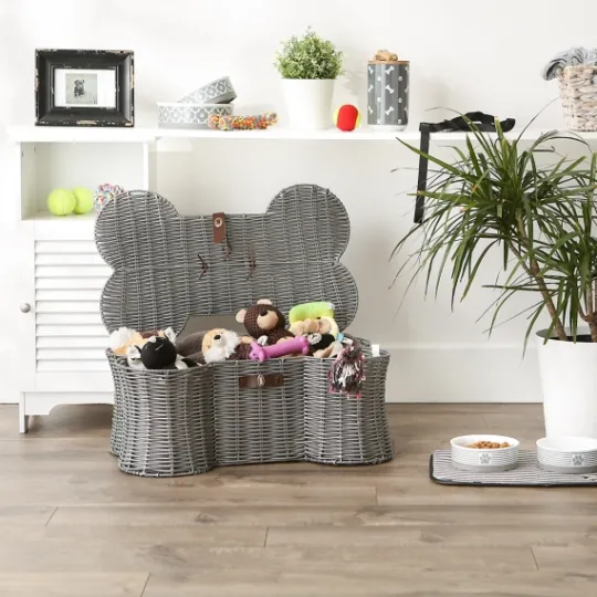 Kirkland's Home Woven Bone Shaped Basket, 24 In.- Baskets & Boxes