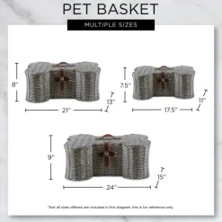 Kirkland's Home Woven Bone Shaped Basket, 17 In.- Baskets & Boxes