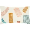 Kirkland's Home Woven Geometric Patches Lumbar Pillow- Pillows