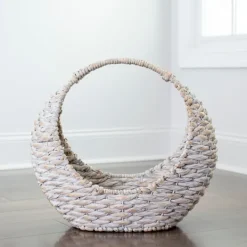 Kirkland's Home Woven Half Moon Basket- Baskets & Boxes