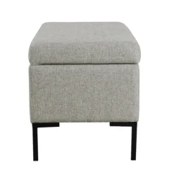 Kirkland's Home Woven Polyester Storage Bench- Benches & Ottomans
