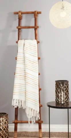 Kirkland's Home Woven Rainbow Stripe Tassel Throw- Blankets & Throws