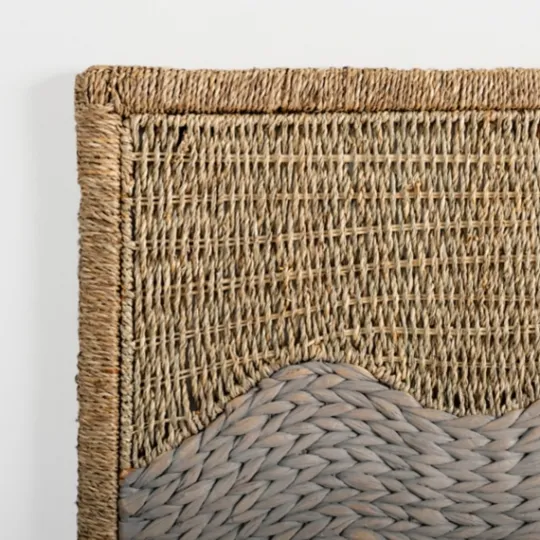 Kirkland's Home Woven Seagrass Waves Wall Plaque- Wall Plaques