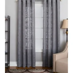 Kirkland's Home Woven Single Curtain Panel, 84 In.- Curtains & Drapes
