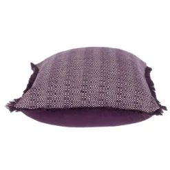 Kirkland's Home Woven Stripes Fringe Lumbar Pillow- Pillows