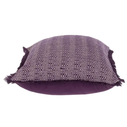 Kirkland's Home Woven Stripes Fringe Lumbar Pillow- Pillows