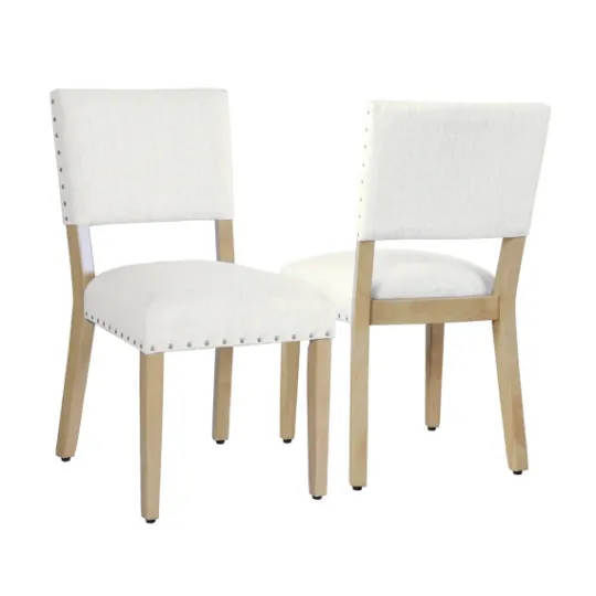 Kirkland's Home Woven Upholstered Dining Chairs, Set Of 2- Dining Chairs