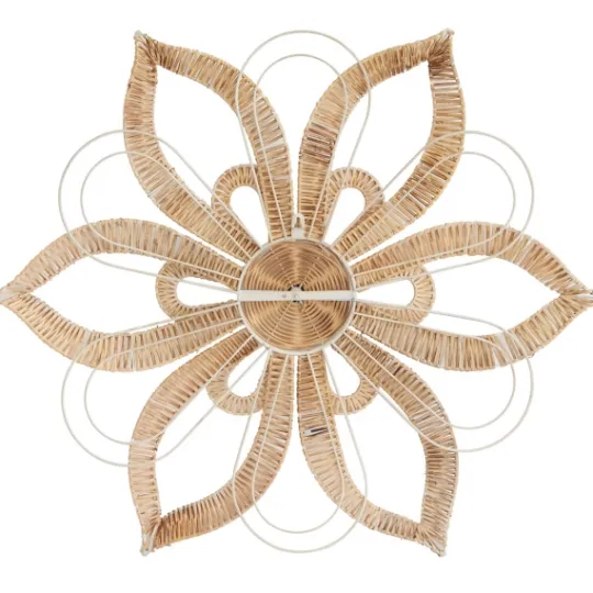 Kirkland's Home Woven Wicker And Wire Flower Wall Plaque- Wall Plaques