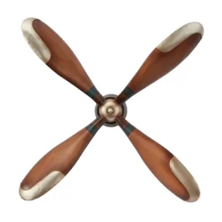 Kirkland's Home Wright Brass Airplane Propeller Wall Plaque- Wall Plaques