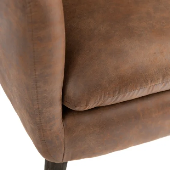 Kirkland's Home Wyatt Chester Faux Leather Accent Chair- Accent Chairs