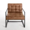 Kirkland's Home Wyatt Faux Leather Accent Chair- Accent Chairs