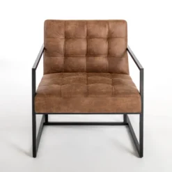 Kirkland's Home Wyatt Faux Leather Accent Chair- Accent Chairs