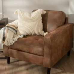 Kirkland's Home Wyatt Faux Leather Armchair- Accent Chairs