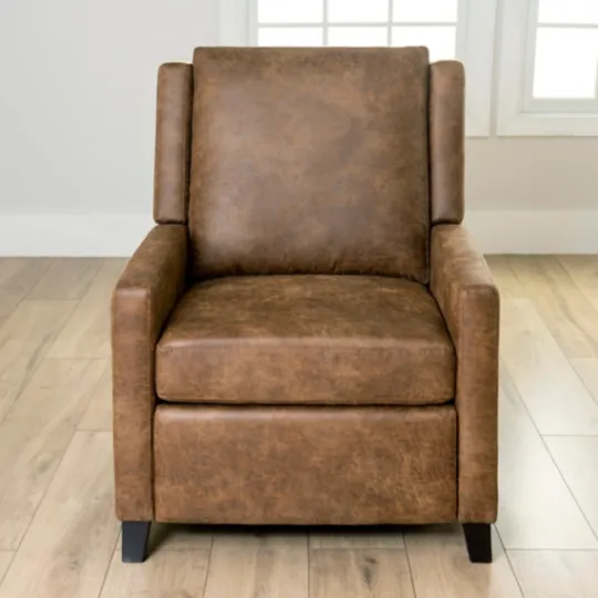 Kirkland's Home Wyatt Faux Leather Recliner- Accent Chairs