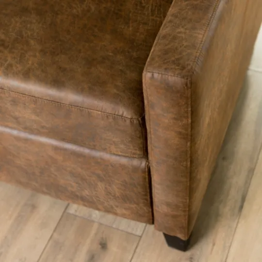 Kirkland's Home Wyatt Faux Leather Recliner- Accent Chairs
