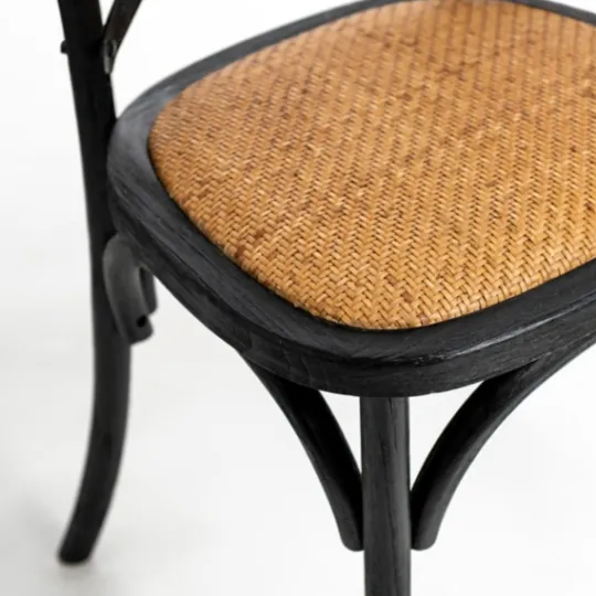 Kirkland's Home X Frame Cane Seat Dining Chair- Dining Chairs