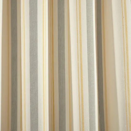 Kirkland's Home Yellow & Gray Farmhouse Curtain Panel Set, 95 In.- Curtains & Drapes