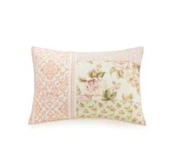 Kirkland's Home Yellow And Pink Patchwork Blooms King Quilt- Quilts