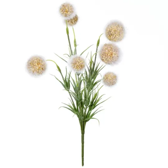 Kirkland's Home Yellow Floral Pom-Pom Bundles, Set Of 6- Stems & Bouquets