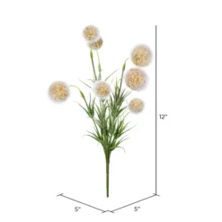 Kirkland's Home Yellow Floral Pom-Pom Bundles, Set Of 6- Stems & Bouquets