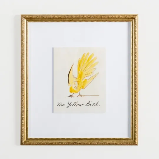 Kirkland's Home Yellow Free Bird Gold Framed Art Print- Framed Art