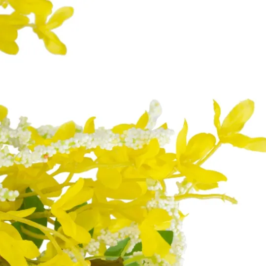 Kirkland's Home Yellow Jasmine Spiral Wreath- Wreaths