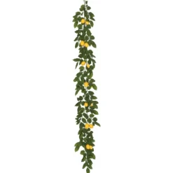 Kirkland's Home Yellow Lemon Leaf Garland- Arrangements & Greenery
