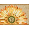 Kirkland's Home Yellow Sunflower Indoor/Outdoor Rug- Doormats