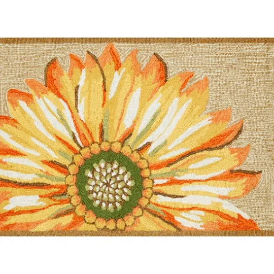Kirkland's Home Yellow Sunflower Indoor/Outdoor Mat- Doormats