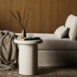 Kirkland's Home Zach Wood Pedestal End Table- Accent & End Tables