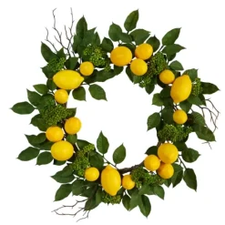 Kirkland's Home Zesty Lemon Fresh Wreath- Wreaths