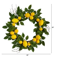 Kirkland's Home Zesty Lemon Fresh Wreath- Wreaths