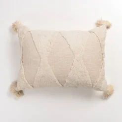 Kirkland's Home Zoey Diamond Tufted Lumbar Pillow- Pillows